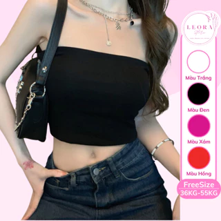 Áo ống croptop LEORA, áo quây cúp ngực croptop kiểu ôm body phong cách mùa hè K004