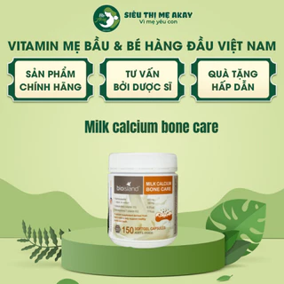 Viên uống bổ sung canxi Milk Calcium BoneCare Bio Island từ ÚC, bổ sung canxi cho mẹ bầu, mẹ sau sinh - MẸ AKAY