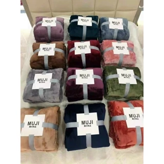 Chăn nhung tuyết muji siêu mềm mịn 2m x 2m2