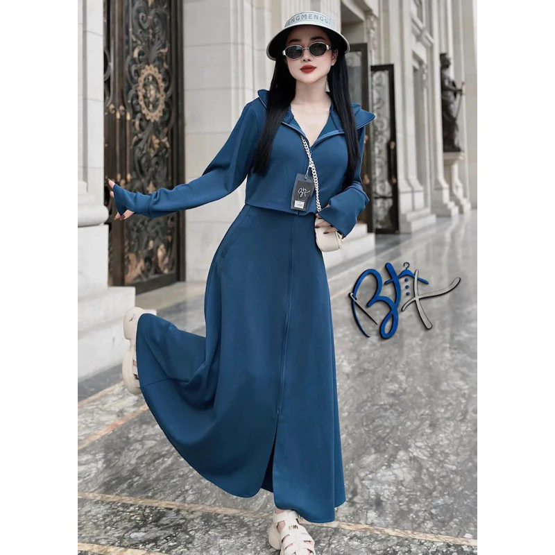 Áo Chống Nắng Toàn Thân Nữ From Dài Rộng Chất Vải Umi Hàn UPT50+ Chống Tia UV Chất Liệu Vải Co Giãn - Samca Fashion đang được đối chiếu cho người mua tại Việt Nam
