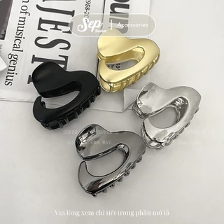 Kẹp Tóc Kim Loại Nữ Kiểu Dáng Oval Phong Cách Hàn Quốc 5cm - SEPTEMBER Accessories