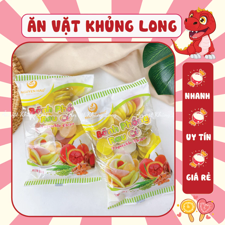 Bánh phồng tôm rau củ (gói 180g)