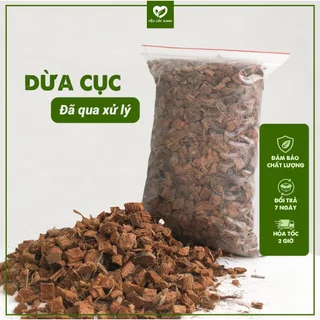 Dừa Cục Đã Qua Xử Lý size 1-2cm làm giá thể trồng cây kiểng lá, phong lan túi 350 gram