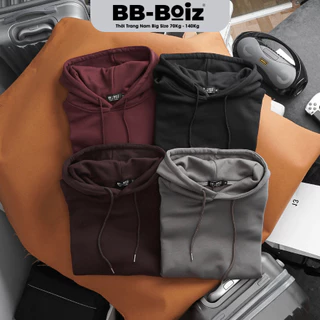 [BigSize] ÁO KHOÁC HOODIE Nam BB-Boiz Form BigSize 90kg - 130kg | Trơn