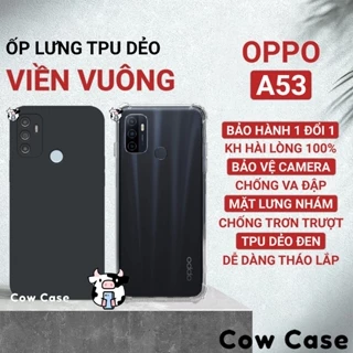 Ốp lưng Oppo A53 cạnh vuông Cowcase | Vỏ điện thoại Oppo bảo vệ camera toàn diện