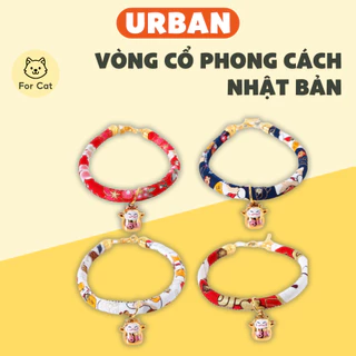 Phụ Kiện Đeo Cổ Tết Cho Chó Mèo, Vòng Cổ Phong Cách Nhật Bản