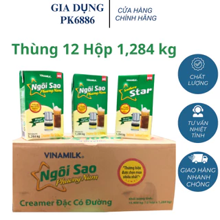 [Áp Mã Video Code giảm 25-50% + freeship] THÙNG 12 HỘP SỮA ĐẶC CÓ ĐƯỜNG NGÔI SAO PHƯƠNG NAM XANH LÁ HỘP 1284G