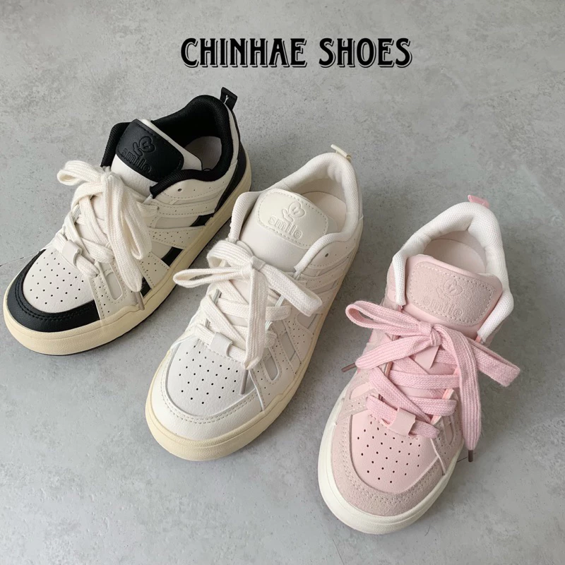 Giày sneaker thể thao bánh mì đa năng tăng chiều cao phong cách retro trẻ trung năng động thời trang nữ đi học G008