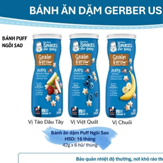 Bánh Ăn Dặm Gerber Puffs 42g