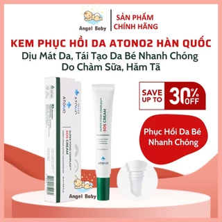 SOS Cream ATONO2 Hàn Quốc - Kem Phục Hồi Da Tổn Thương Cho Bé Do Chàm Sữa, Hăm Tã, Kem làm Dịu Da Nhanh Chóng Cho Trẻ Sơ