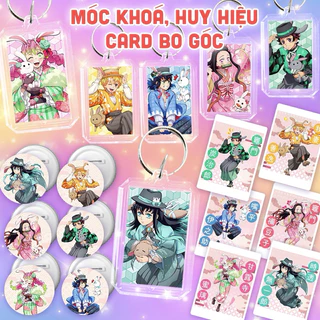 Ảnh card bo góc KIMETSU NO YAIBA in hình huy hiệu móc khoá KNY - Bộ 6 tấm xinh xắn