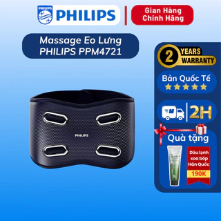 Đai Massage Lưng PHILIPS 4721 - Chườm Ấm Và Lạnh - BH 24 Tháng