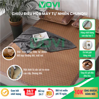 Chiếu điều hoà CHUNQIU [BẢN CAO CẤP - TẶNG 02 VỎ GỐI], Chiếu mây điều hoà cao cấp 1m6 1m8 2m2