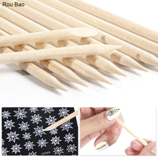 Que gỗ thiết kế 2 đầu dùng để đẩy da, tháo móng nail box