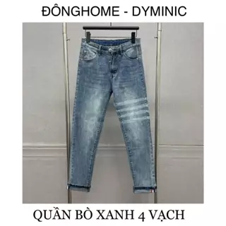 Quần bò xanh 4 vạch , Quần jean xanh 4 vạch super có big size 40 đến 110kg , ảnh thật tự chụp Đông Home Shop