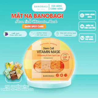 [LẺ 1 MIẾNG] Mặt Nạ Giấy Dưỡng Ẩm Trắng Da BANOBAGI Stem Cell Vitamin Mask 30ml - DARK SPOT CARE