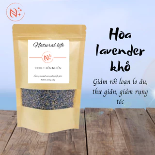 Hoa lavender/oải hương khô đẹp loại 1 50G - 100G Natural Life giảm lo âu căng thẳng