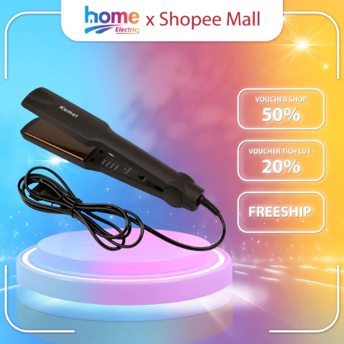 Máy duỗi tóc Smart Gadgets mini KE MEI chính hãng,Máy uốn tóc làm tạo kiểu ép,là thẳng uốn cụp xoăn lọn đa năng 4 mức nh