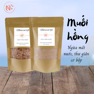 Muối hồng Himalaya loại muối ăn 100G -200G Natural Life cân bằng PH cơ thể