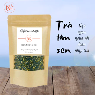 Trà tim sen/ tâm sen khô Natural Life 50G -100G hàng loại 1 sạch sẽ