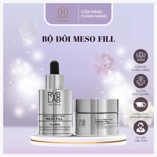 BỘ MESO FILL - nâng cơ, trẻ hóa da, trắng da RVBLAB của Ý (Serum/ Kem dưỡng)