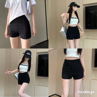 Quần legging đùi CHẤT THUN COTTON CO GIÃN 4 CHIỀU DÀY DẶN  ôm body siêu hách dáng,Quần short nữ