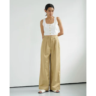 Happy Zoo - Quần khaki culottes khoen lưng