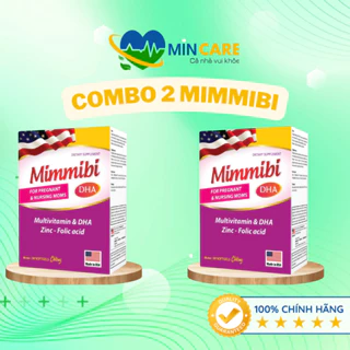 COMBO 2 MIMMIBI - BỔ SUNG VITAMINS, DHA, ACID FOLIC CHO BÀ BẦU | NHẬP KHẨU MỸ