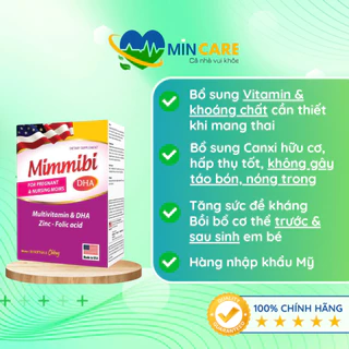 MIMMIBI - BỔ SUNG DƯỠNG CHẤT CHO BÀ BẦU VÀ PHỤ NỮ CHUẨN BỊ MANG THAI