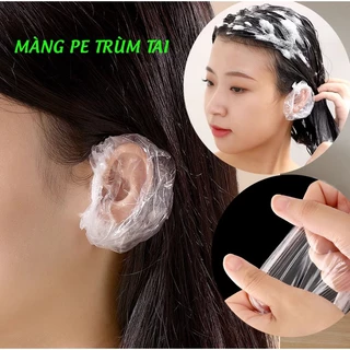 Set 1 túi ( 50 cái ) bọc vành tai chống nước khi tắm hoặc làm tóc, chùm tai nhuộm tóc