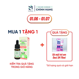 Men vi sinh 10 Chủng M'Smarty Drop Probiotic nhập khẩu từ Ý lọ 10ml