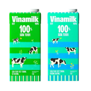 Sữa tươi 100% Vinamilk chai 1L