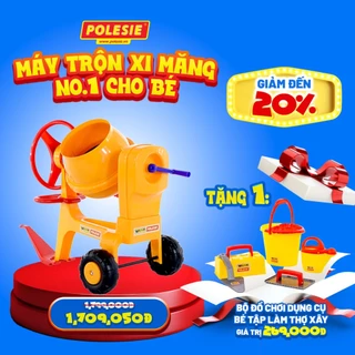 Máy Trộn Xi Măng No.1 Cho Bé Polesie 43757 - Hàng chính hãng nhập khẩu châu âu