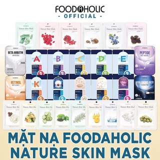 Mặt nạ giấy Foodaholic cấp ẩm, nâng cơ, chăm sóc da toàn diện 23g NPP Dung.my.pham