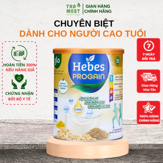 Sữa hạt bổ sung can xi giúp xương chắc khỏe dành cho người cao tuổi Hebes Progain hộp 800g