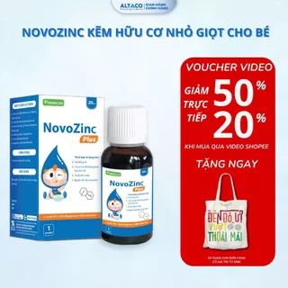 Kẽm hữu cơ Novozinc plus hỗ trợ ăn ngon, tăng trưởng và phát triển chiều cao cho bé