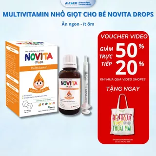 Novita Novocare Vitamin Tổng Hợp Cho Bé Giúp Hỗ Trợ Tăng Đề Kháng, Giảm Ốm Vặt, Ăn Ngon