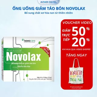 Ống Uống Giảm Táo Bón, Bổ Sung Chất Xơ Hoà Tan Novolax Từ Thiên Nhiên (20 Ống x 10ml)