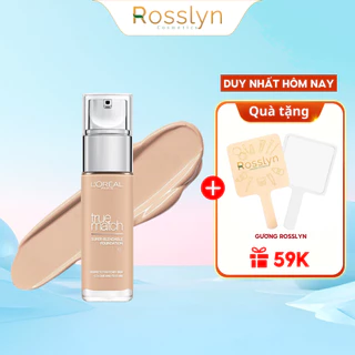 Kem Nền L'Oreal Paris True Match Liquid Foundation Lâu Trôi Dạng Lỏng 30ml Rosslyn