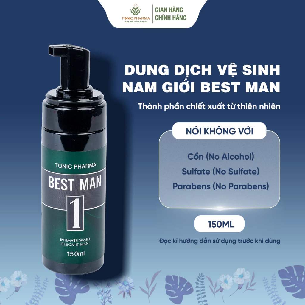 Gel Vệ Sinh Nam Giới Tonic Pharma Best Man 150ml
