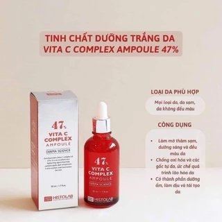 Serum Vitamin C 47% HISTOLAB Giúp Làm Sáng Và Đều Màu Da 50ml