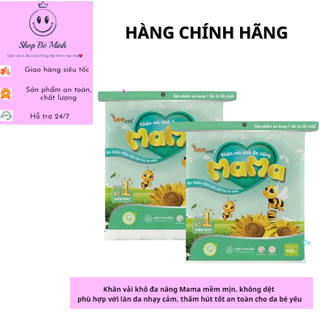 [HÀNG CHÍNH HÃNG] Combo 2 bịch khăn vải khô đa năng Mama ( 900 + 900G) an toàn, mềm mịn cho da bé yêu