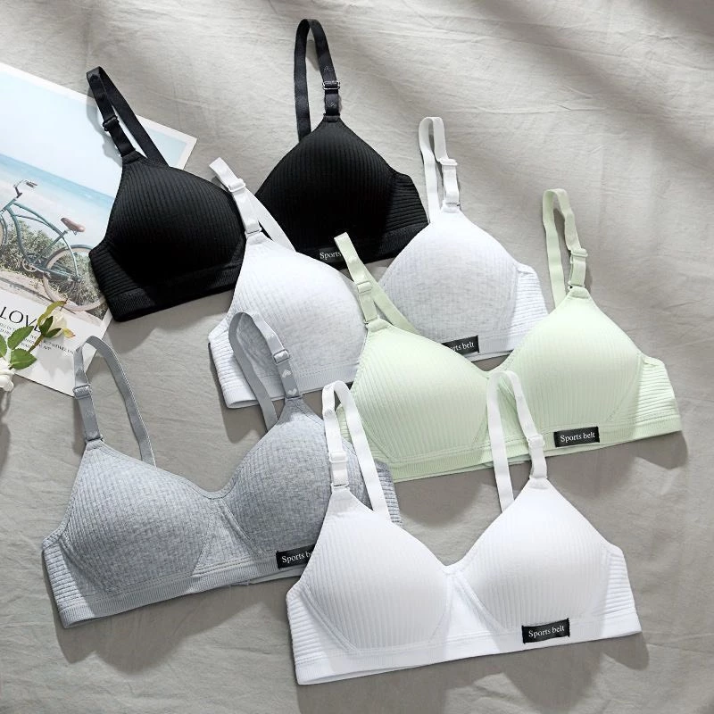 Áo Lót Nữ Sinh Chất Cotton Không Gọng Đệm Mỏng, Áo Lót Lá Mềm Mại Nâng Ngực Bra139 (form nhỏ hơn bình thường 0,5 size)