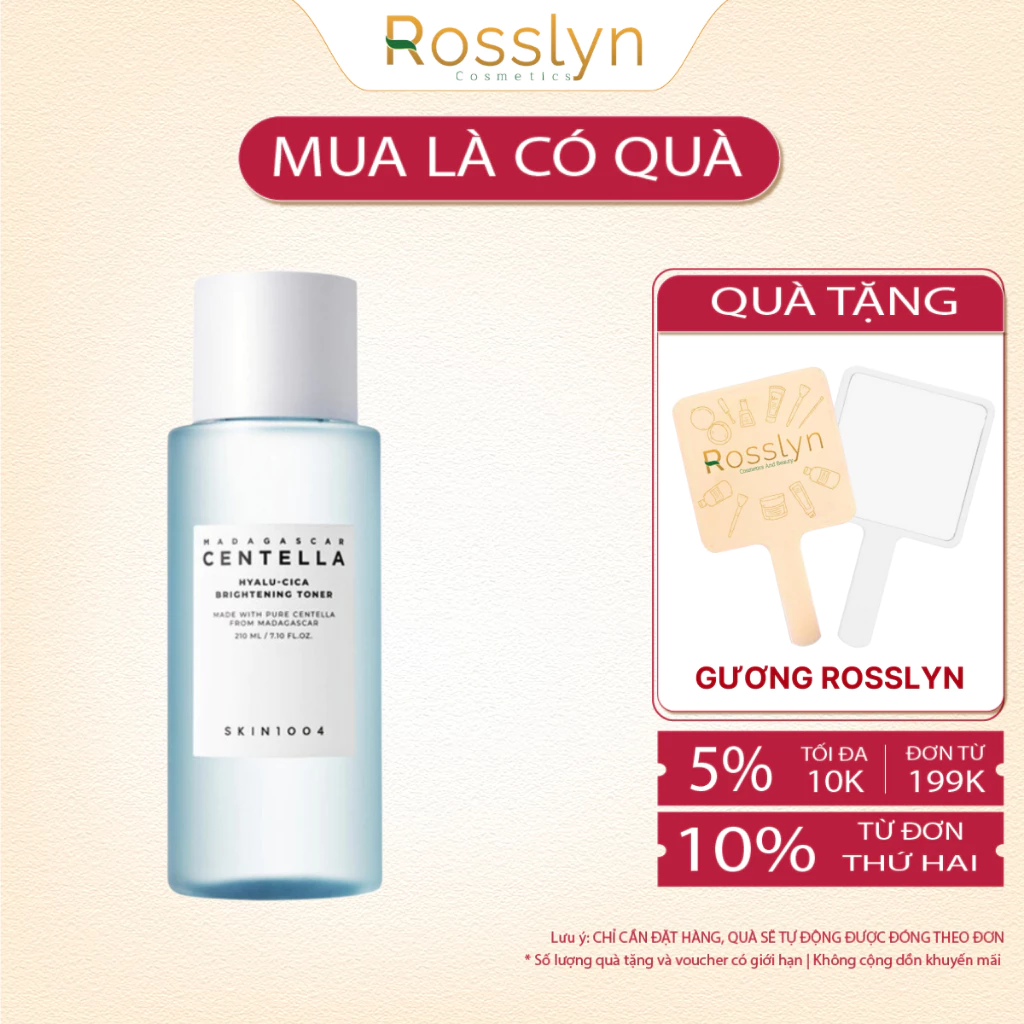 Nước Hoa Hồng Cấp Ẩm, Sáng Da SKIN1004 Madagascar Centella Hyalu-cica Brightening Toner 210ml Rosslyn SK000006