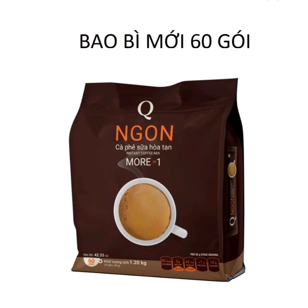 Cà phê sữa Ngon Trần Quang lớn 1.2kg -60 GÓI