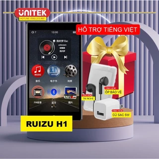 (Hỗ Trợ Tiếng Việt) Máy Nghe Nhạc Lossless MP3 MP4 Bluetooth Màn Hình Cảm Ứng 4 inch Ruizu H1