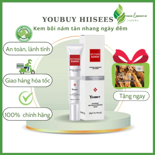 Combo kem nám tàn nhang YOUBUY HIISEES - Kem bôi ngày đêm dưỡng ẩm trắng da, mờ thâm nám, tàn nhang, chăm sóc da