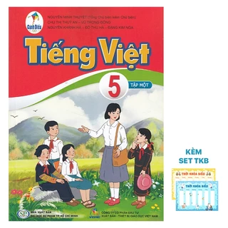Sách - Combo Tiếng Việt lớp 5 Tập 1 Sách Giáo Khoa Và Bài Tập Cánh Diều Kèm Set Thời Khoá Biểu Và Nhãn Vở