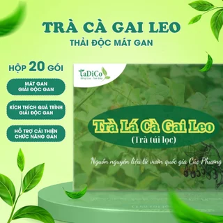 Trà cà gai leo TADICO thanh nhiệt giải độc mát gan nguyên liệu thiên nhiên an toàn cho sức khỏe Hộp 20 gói