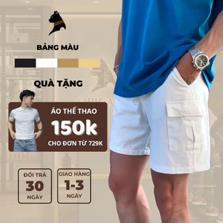 Quần Short Nam ORICANO Kaki Màu White-Black-Brown-Beige Quần Lửng KaKi Nam Tập Gym, Chạy Bộ, Đi Chơi Biền